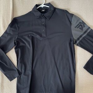 PXG Men’s Black Long Sleeve Polo Shirt